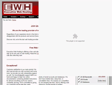 Tablet Screenshot of executivewebhosting.com